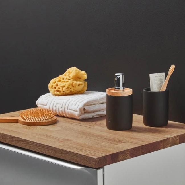 Badeværelsesbordplade 120,5 x 46 x 2,7 cm i eg