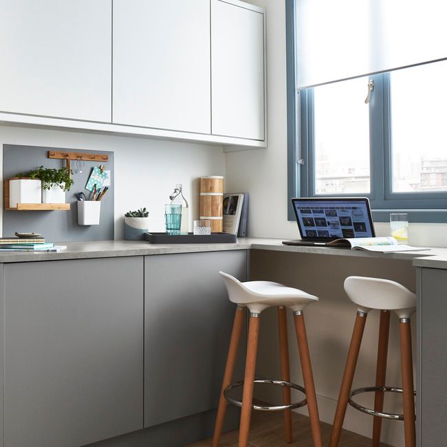 GoodHome Balsamita maskeringspanel til køkkenskab med hvidevarer 59,7 x 11,5 cm mat grå