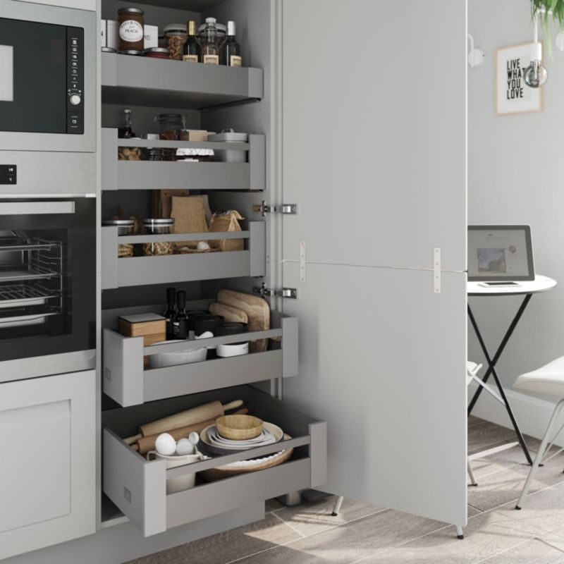 GoodHome Garcinia maskeringspanel til køkkenskab med hvidevarer 59,7 x 11,5 cm grå sten