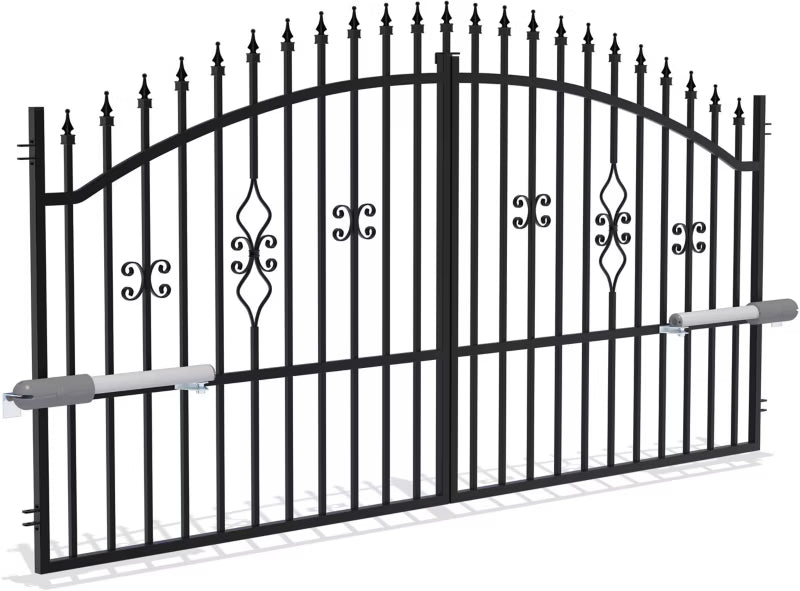 Dobbeltfløjet port med automatisk betjening Polargos Tola 2 150 x 300 cm