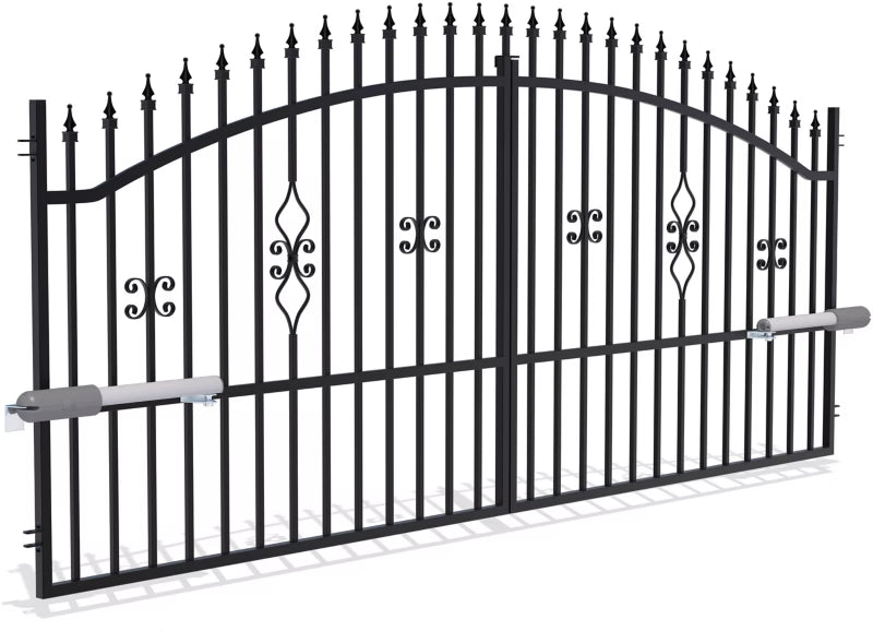 Dobbeltfløjet port med automatisk betjening Polargos Tola 2 150 x 350 cm