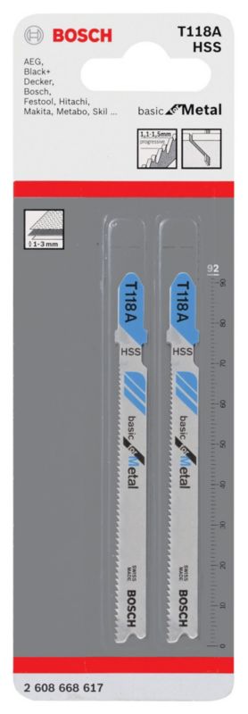 Bosch 118A klinge 1-3 mm til stiksav