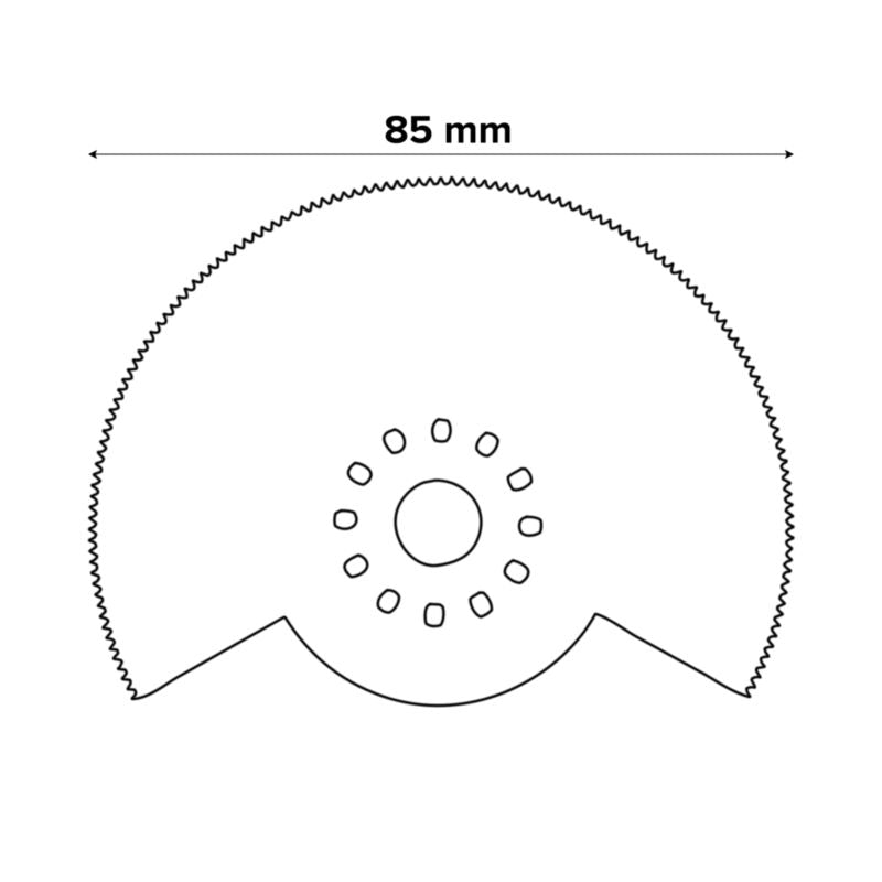 Bosch Starlock HCS 85 mm klinger til metalsav, træ, glas og mursten