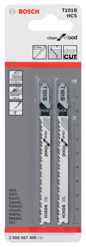 Bosch T101B HCS klinge 3-30 mm