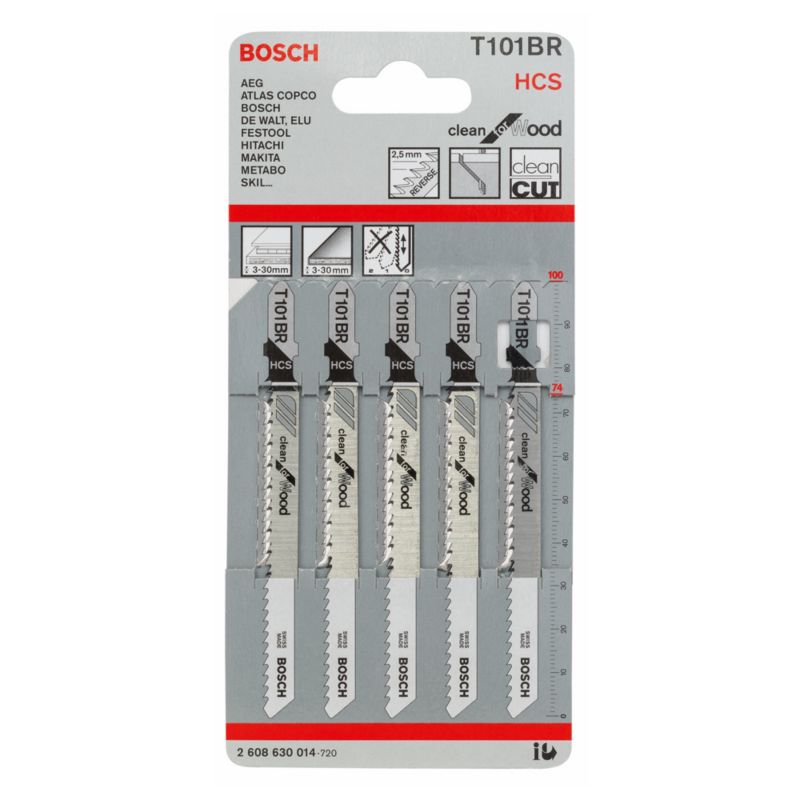 Bosch T101BR HCS klinge 3-30 mm