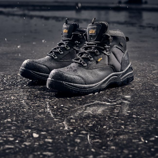 Vandtætte arbejdsstøvler Site Onyx sorte størrelse 44
