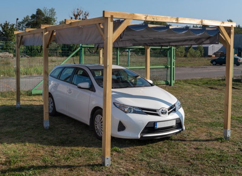 Carport carport ALTANKA 3x5,10 m - 15,30 m², træ, 1 stk.