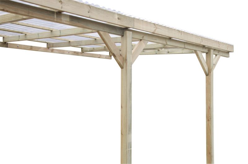 Carport ALTANKA 3 x 5,24 m - 15 m² - PVC-tag