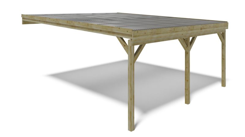 Carport ALTANKA 5,80 x 5,06 m - 29 m² - PVC-tagdækning