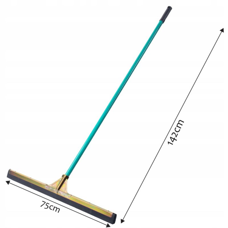 KADAX gummiskraber til gulv med skum og skaft 75 cm, 1 stk.