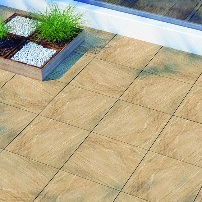 Frostbestandig glaseret sokkel Sohn Kwadro 7,2 x 40 cm mat brun