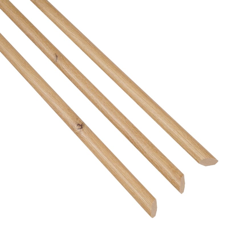 Kvartrundstav MDF Eg Boston 215 cm