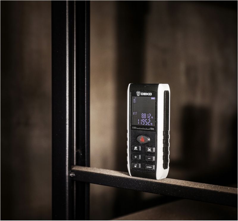 DEKO laserafstandsmåler 50 m digital 1 stk.