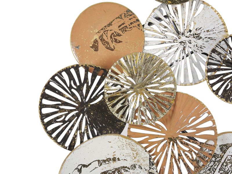 Vægdækoration Osmium Metal Sølv 1 stk.