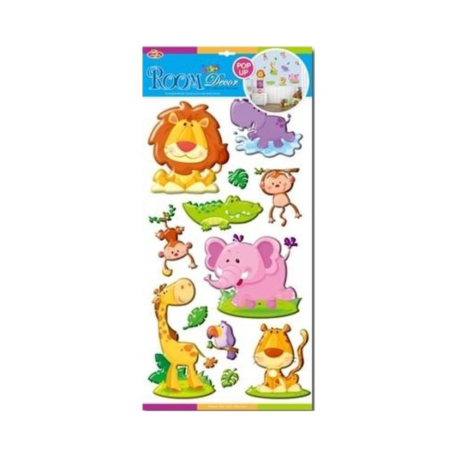 3D vægdekoration safari