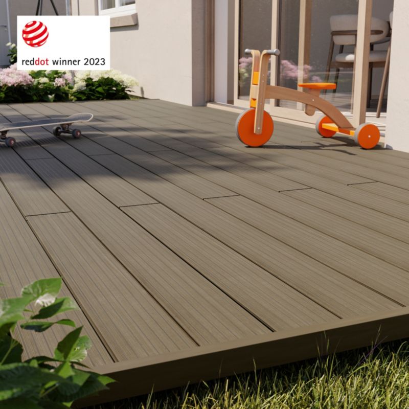 Neva Premium komposit terrassebræt i brun