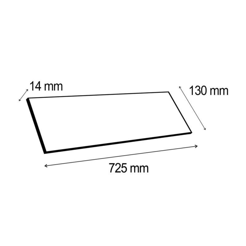 Arron 3-lags gulvplanke i eg med sildebensmønster, 1-lamel, 0,65 m²