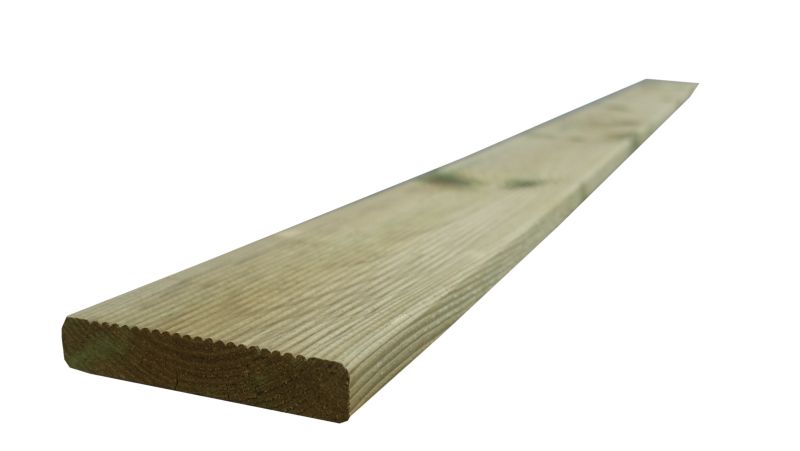 Terrassebræt (ensidigt rillede) Roma 1,9x9,6x240 cm 1 stk.