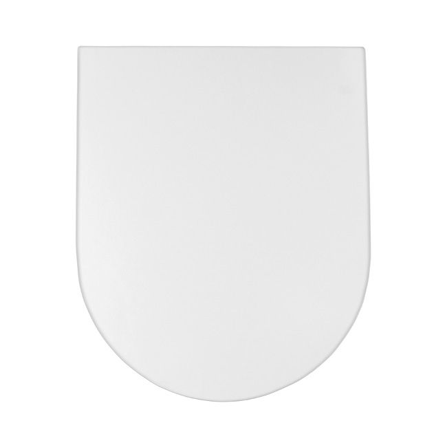 Cavally WC-sæde med soft-close i hvid duroplast