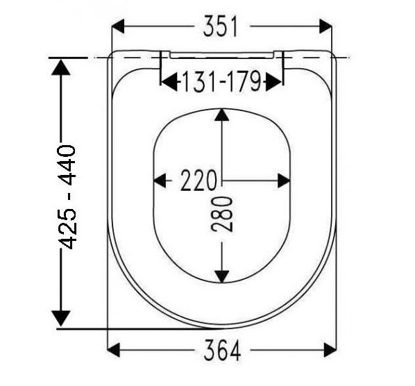 Dæmpet WC-sæde Roca Dama Senso hårdt 1 stk.