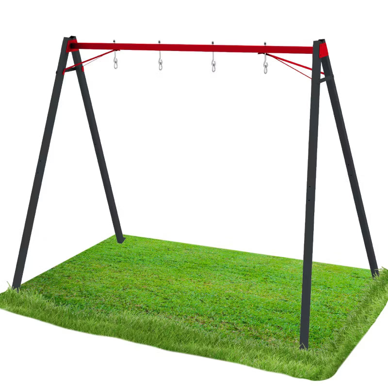 Gyngestativ Dobbelt 285x172x210 cm Sort Metal