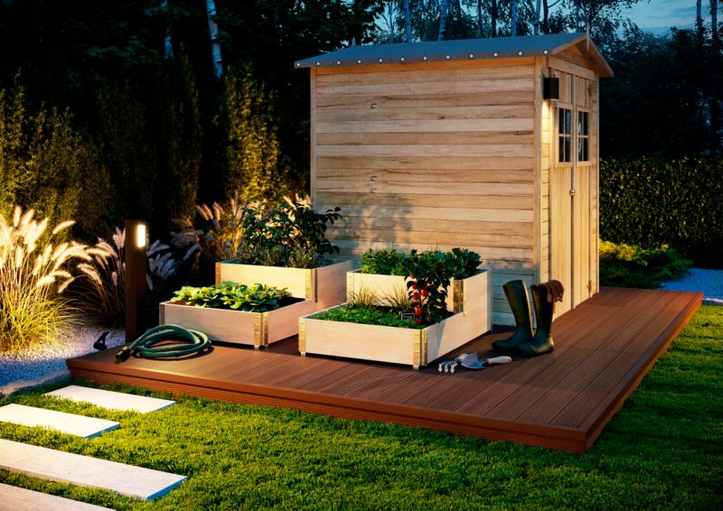 Træhus Uran 180 x 180 cm