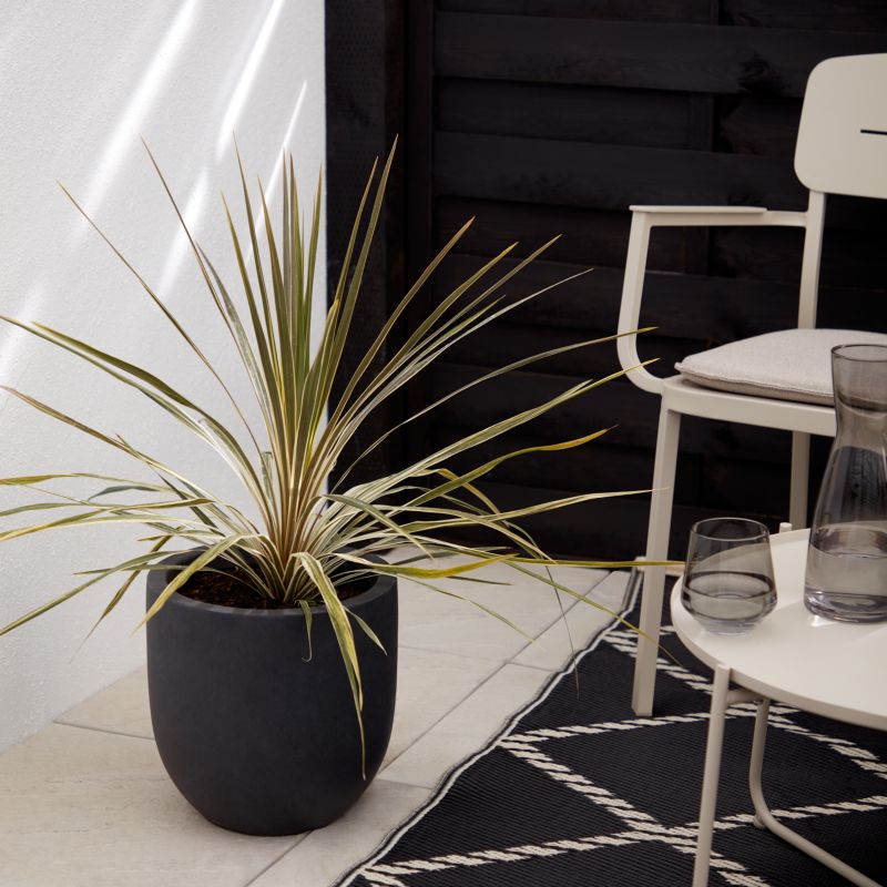 Verve plantekrukke 28 cm mat mørkegrå