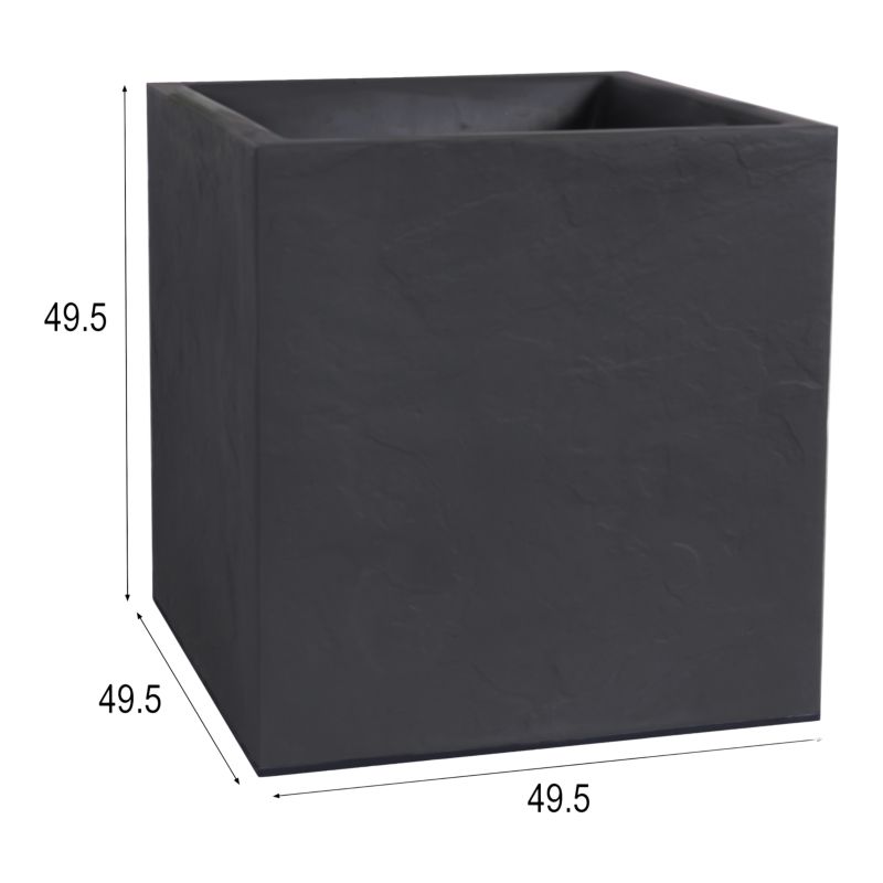 Verve Durdica kvadratisk plantekasse 40 cm grå