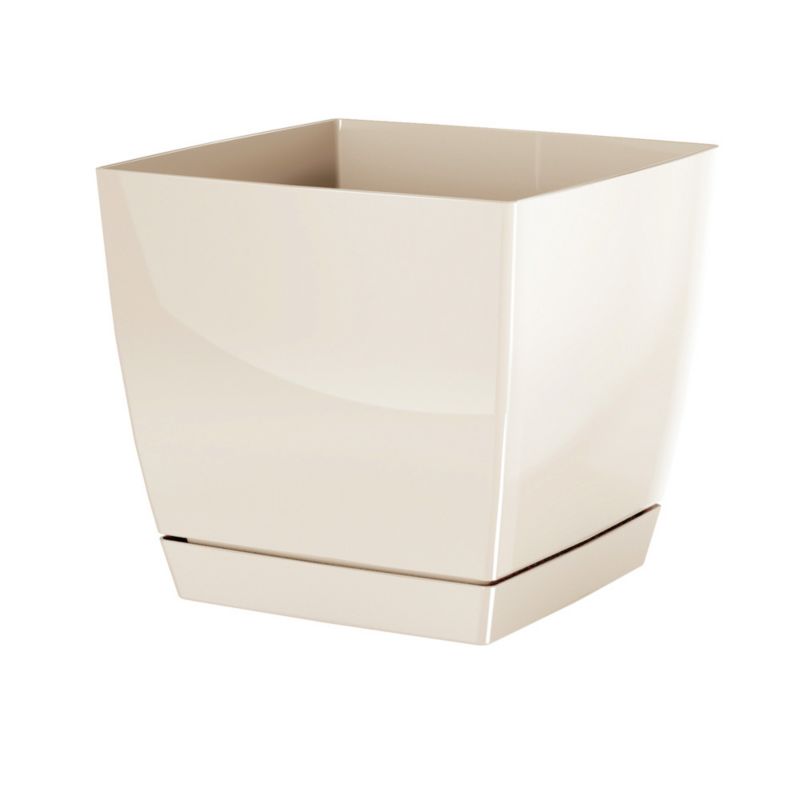 Prosperplast Coubi 8,2 l cremefarvet plantekrukke 24 cm