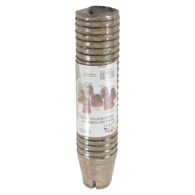 Runde tørvepotter 8 x 8 cm, 24 stk.