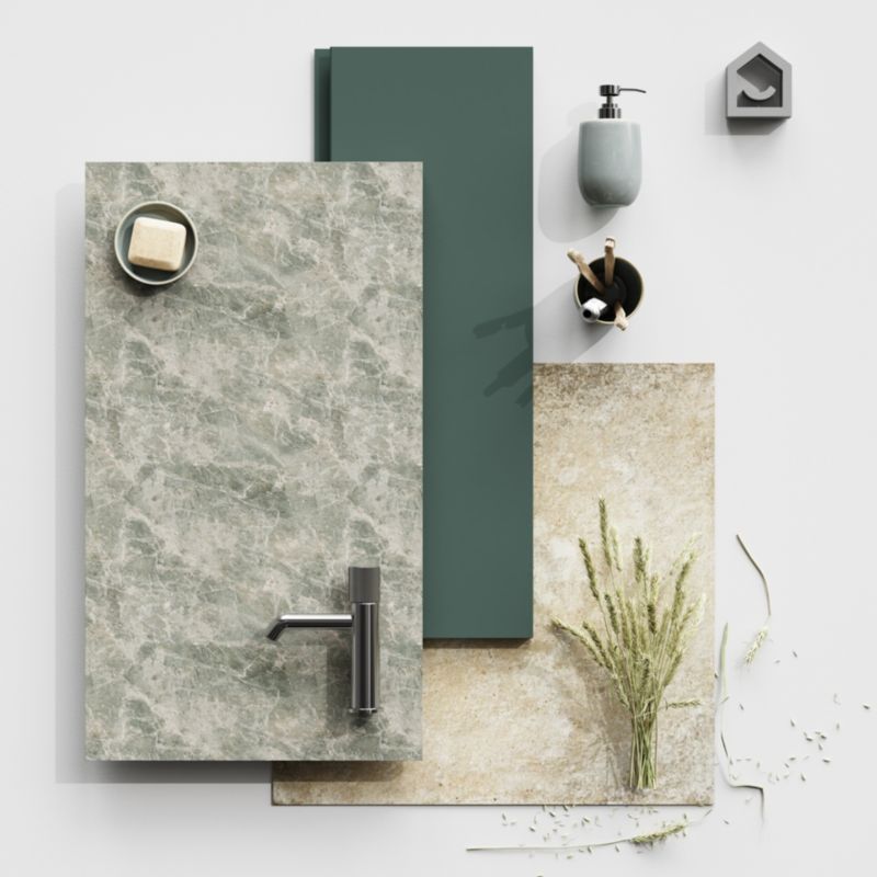 GoodHome Boann sæbedispenser i grå keramisk finish