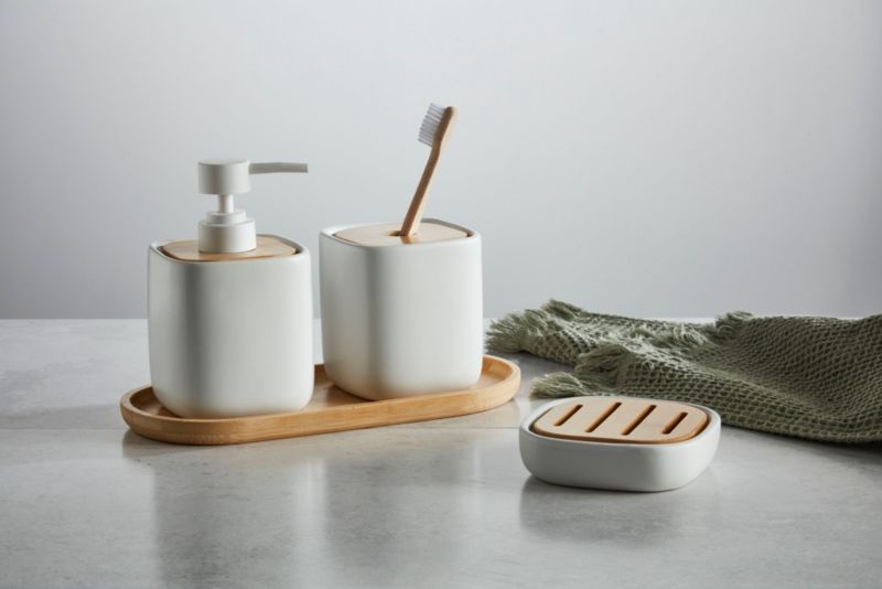 GoodHome Cervia hvid sæbedispenser