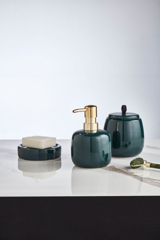 Splendid Lido sæbedispenser i grøn keramisk finish