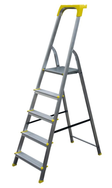 Metalkas 5-trins husstige i aluminium