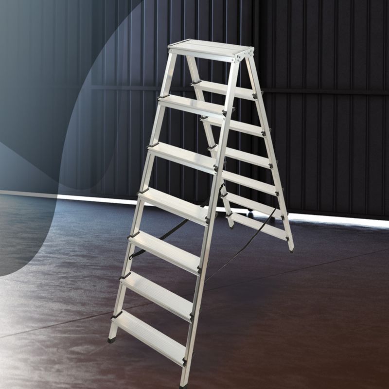 KADAX aluminiumsramme foldbar 7-trins husstige, stærk, 125 kg, polsk produkt