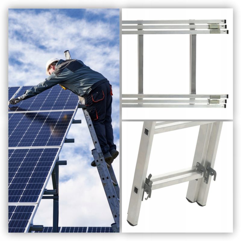 KADAX multifunktionel aluminiumsstige 3x6 universal stærk 150 kg + krog