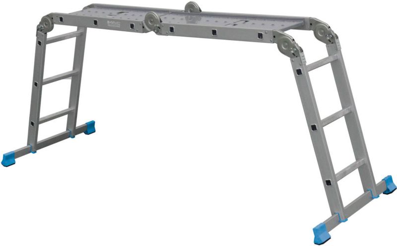 MacAllister Multi aluminiumsstige med platform 4 x 3 trin