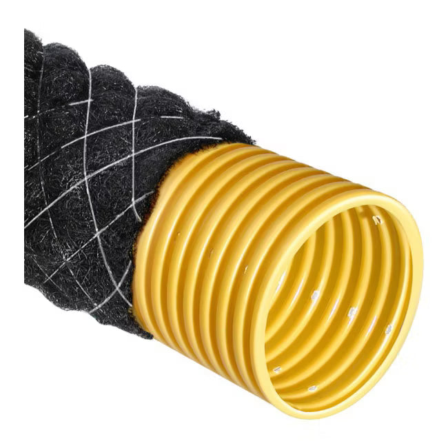 Drænrør med Geotekstil PP700 80 mm x 50 m Gul