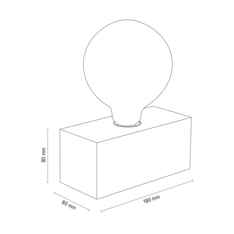 Træbordlampe SPOT Light 1xE27 Max.25W Olieret FSC-eg, Polsk Producent, 1 stk.