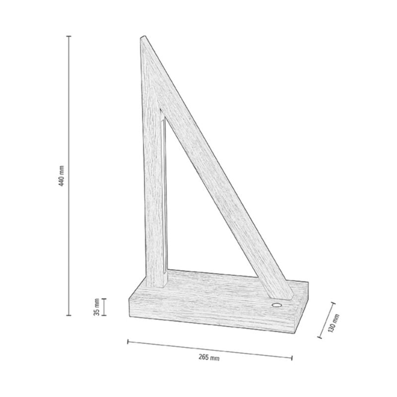 Træbordlampe SPOT Light 2xLED 8,5W Bøgtræ Hvid FSC, Touch-dæmper, Polsk producent, 1 stk.