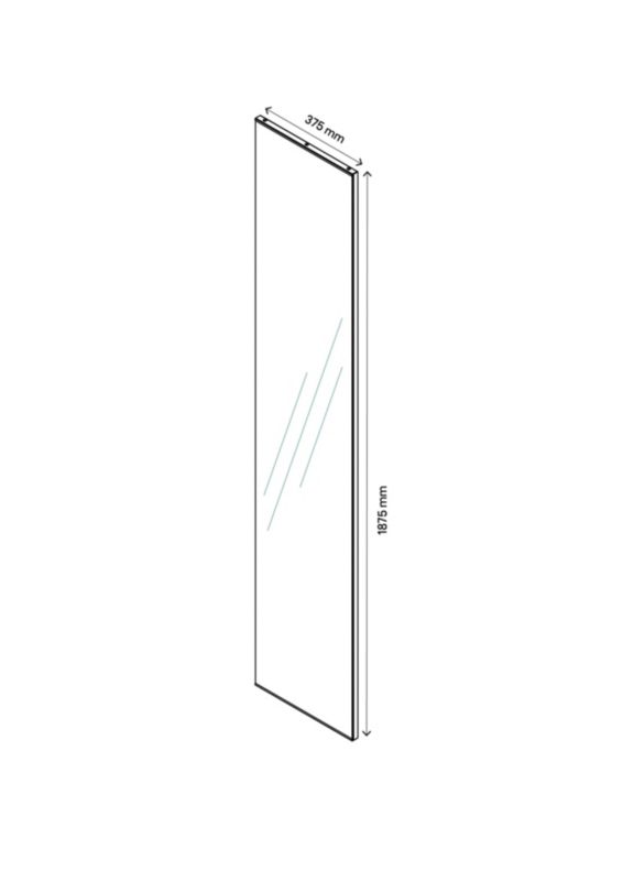 Dør til korpus 37,5 x 187,5 cm GoodHome Atomia spejl