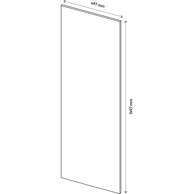 Dør til korpus 50 x 150 cm GoodHome Atomia hvid
