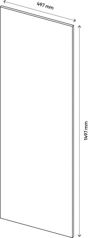 Dør til korpus 50 x 150 cm GoodHome Atomia eg