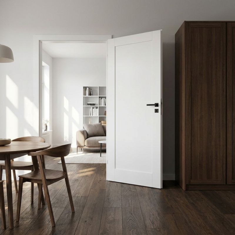 Indvendig Dør Fado 60 Højre Hvid