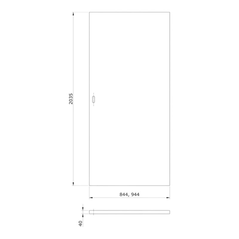 Skydedør Exmoor 80 Kasmir 2035x844 mm