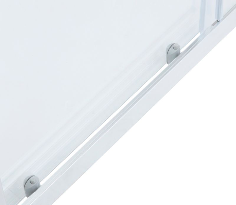 Onega 100 cm skydedør til brusekabine i krom og klart glas