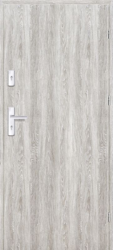 Indvendige trappeopgangsdøre Ateron 80 højrehængt grå eg