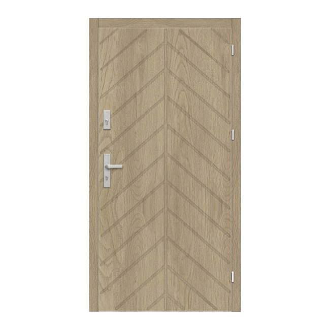 Indvendige trappeopgangsdøre Volume 90 højrehængt i riviera-eg