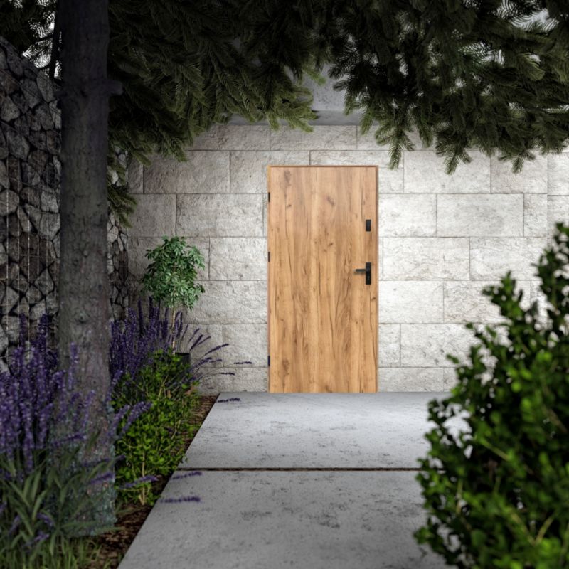 Yderdør O.K. Doors Artemida 80 venstre i farven egetræ grandson