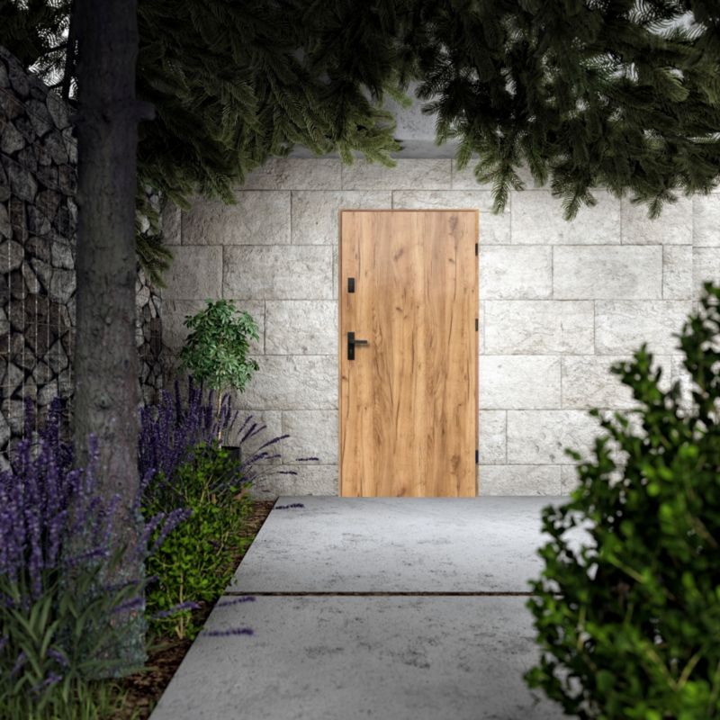 Yderdør O.K. Doors Artemida 80 højre i farven eg grandson